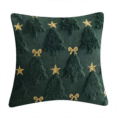 Cheapark Soft Christmas Pillow Cover Throw For Couch Cushion - Festive Sofa Chair Decor Living Room Holiday Season Ambiance